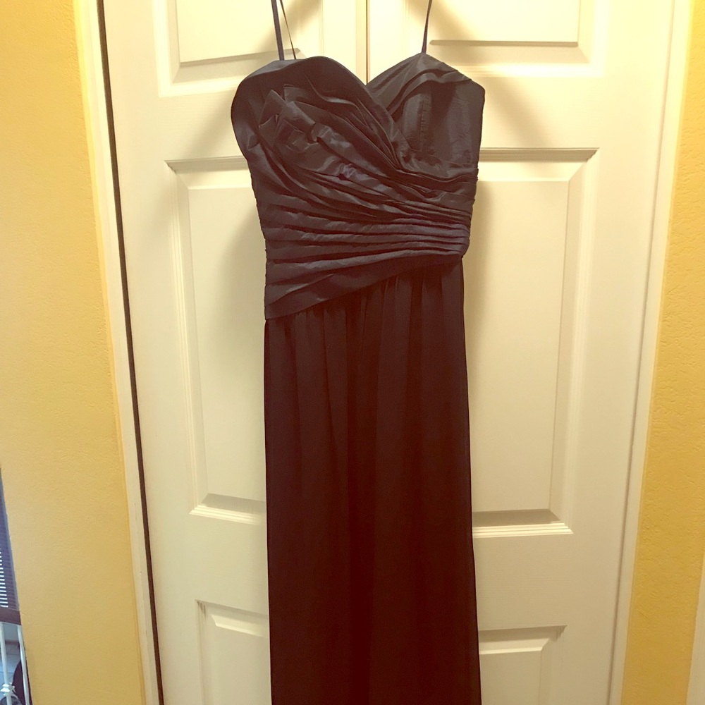 Black and Navy Formal Dress